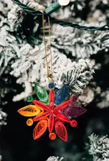 Quilling Card Rainbow Snowflake Quilled Ornament