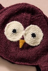 Ten Thousand Villages Bina Eggplant Owl Beanie - Adult