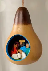 Ten Thousand Villages Kurku Modern Nativity Gourd Ornament
