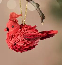 Ten Thousand Villages Quilled Cardinal Ornament