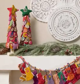 Serrv Upcycled Sari Petal Christmas Tree