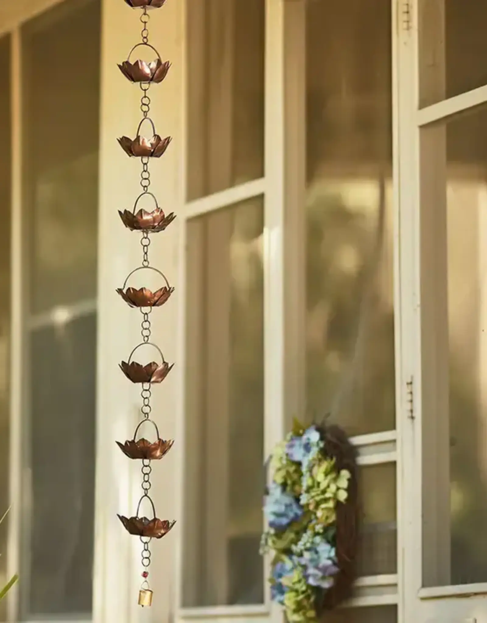 Mira Fair Trade Lotus Garden Rain Chain