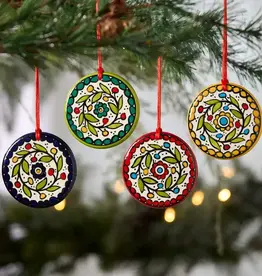 Serrv West Bank Floral Ornament