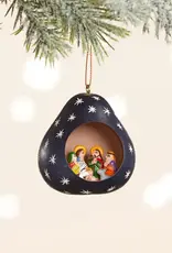 Serrv Night Sky Gourd Nativity