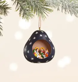 Serrv Night Sky Gourd Nativity