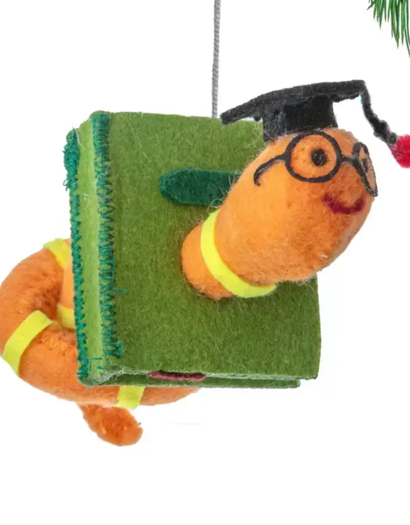 Silk Road Bazaar Bookworm Ornament