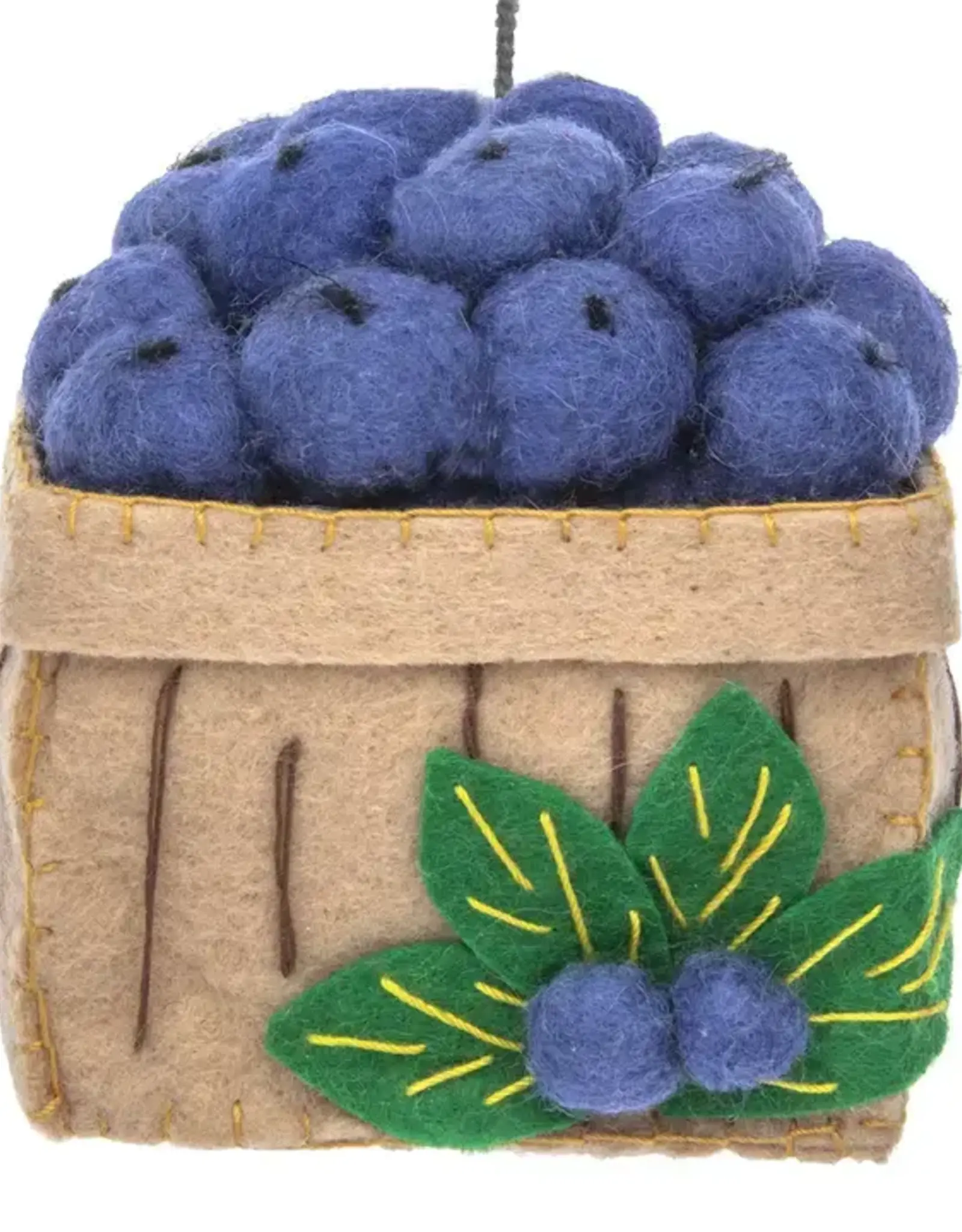 Silk Road Bazaar Blueberry Basket Ornament