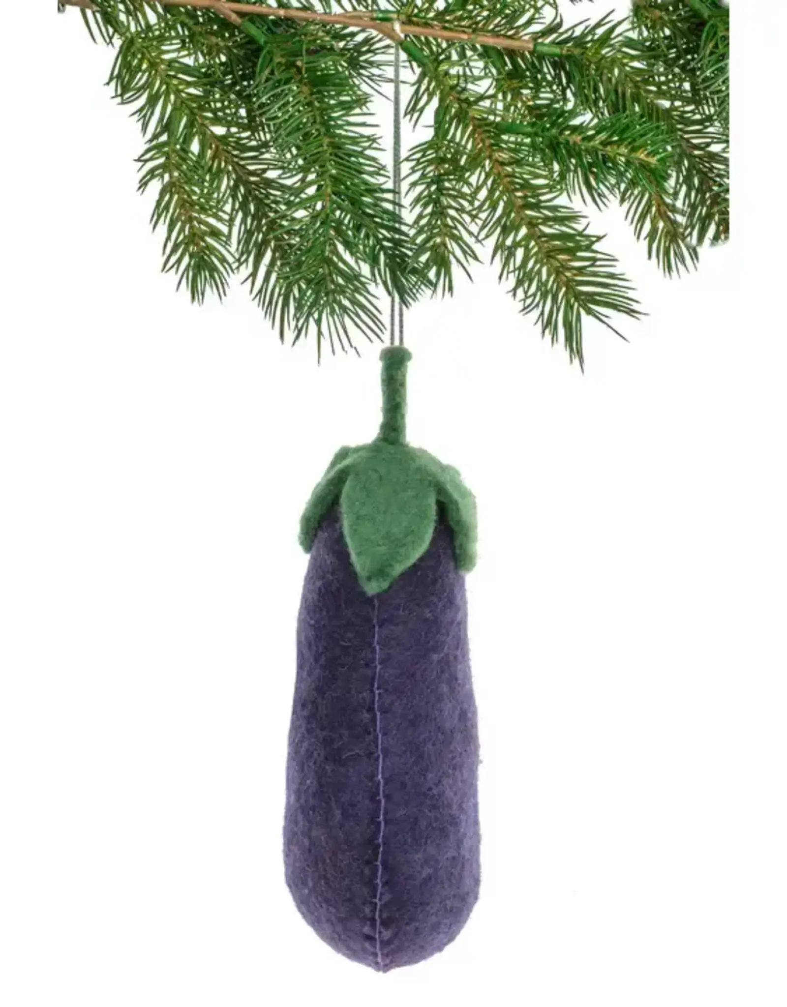 Silk Road Bazaar Eggplant Ornament