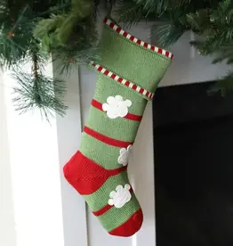 Melange Collection Paw Print Stocking
