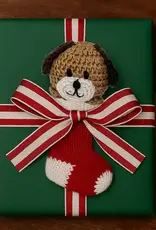 Melange Collection Crochet Puppy in Stocking Ornament