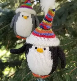 Melange Collection Penguin with Stripe Hat Holiday Ornament - Assorted
