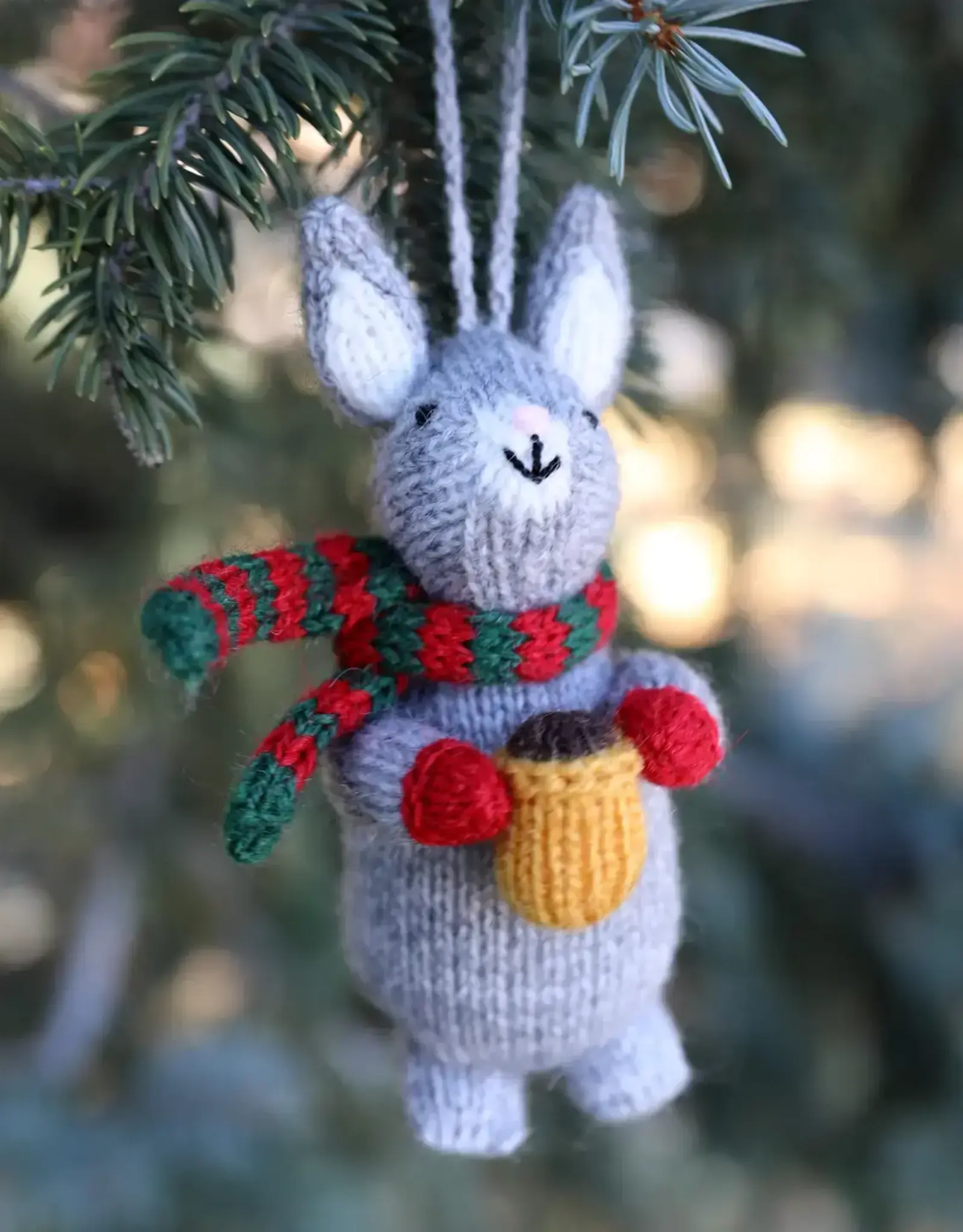 Melange Collection Bunny with Cocoa Holiday Ornament