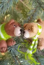 Melange Collection Sleepy Hibernating Bear Ornament - Assorted