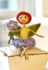 dZi Handmade Forget Me Not Flower Fairy Ornament
