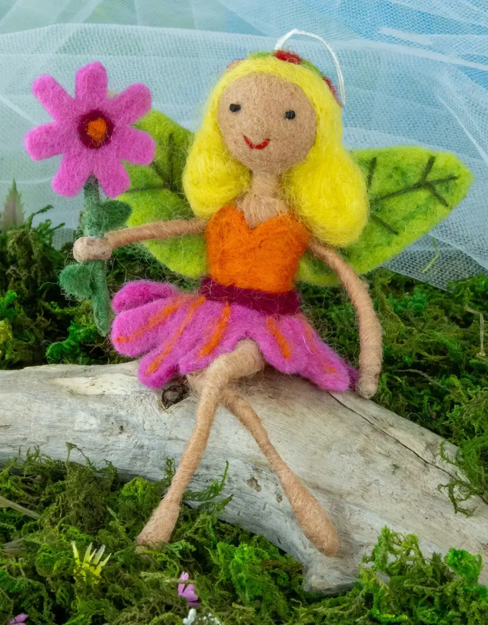 dZi Handmade Cosmos Flower Fairy Ornament