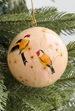 Ornaments 4 Orphans Tanager Paper Mache Ball Ornament
