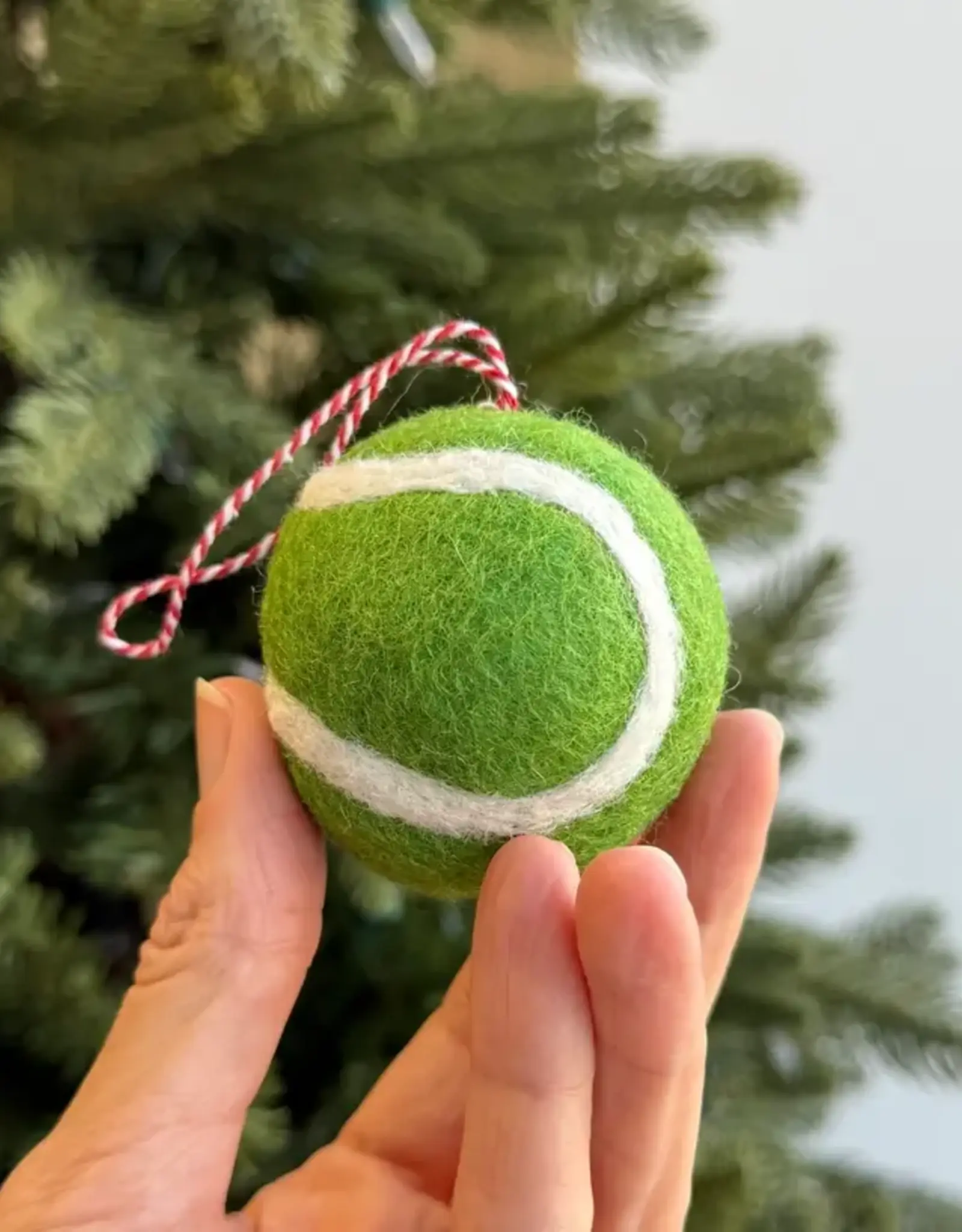 Ornaments 4 Orphans Tennis Ball Wool Ornament