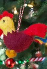 Ornaments 4 Orphans Chipper Wool Rooster Ornament