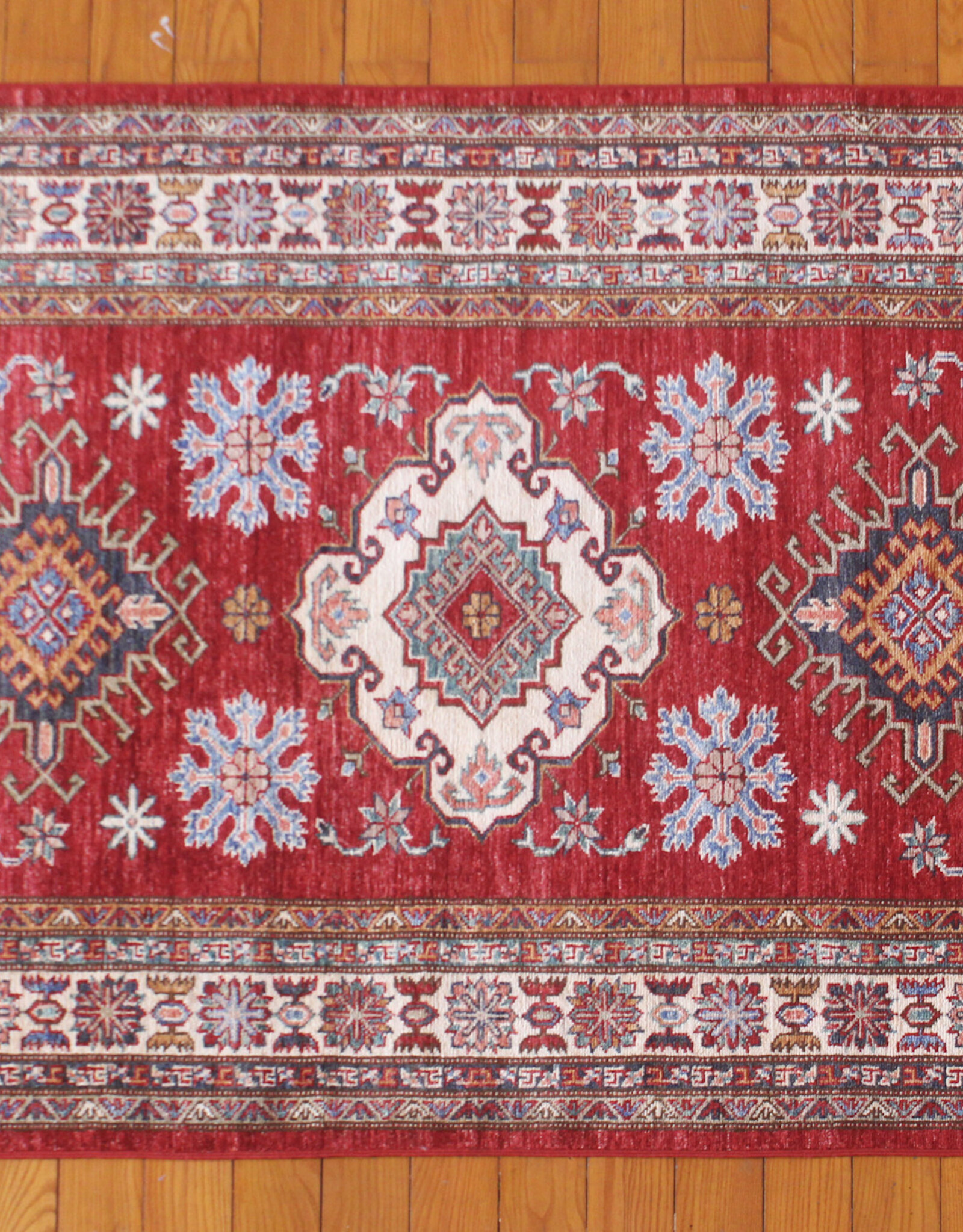 Bunyaad Pakistan 2221139 Red Kazak 4.1 X 5.8