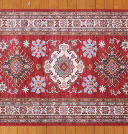 Bunyaad Pakistan 2221139 Red Kazak 4.1 X 5.8