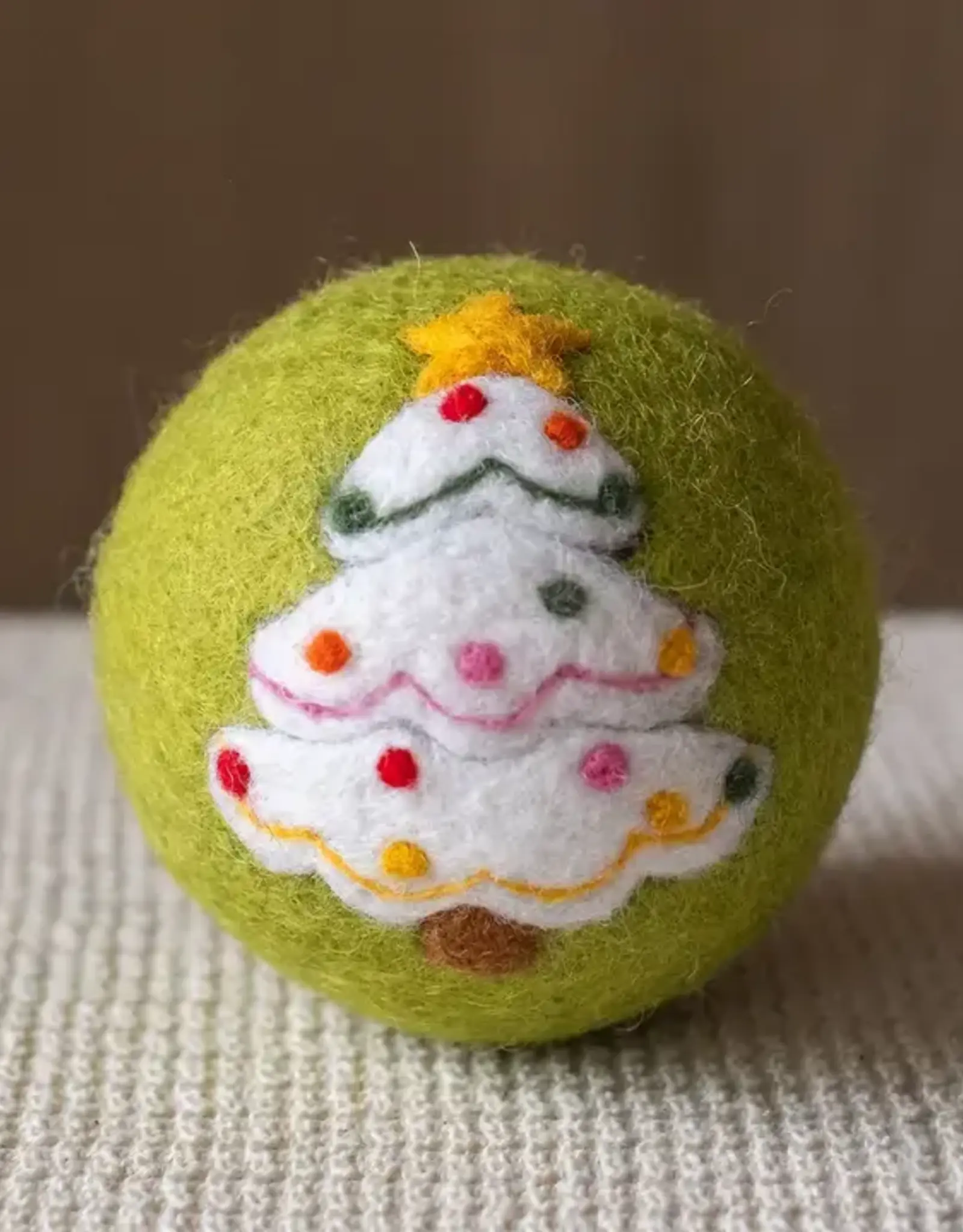 Ethical Global Whimsical Tree Felt Dryer Ball