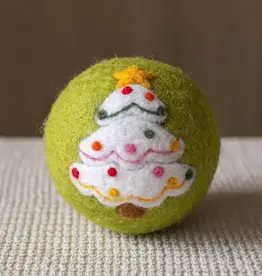 Ethical Global Whimsical Tree Felt Dryer Ball