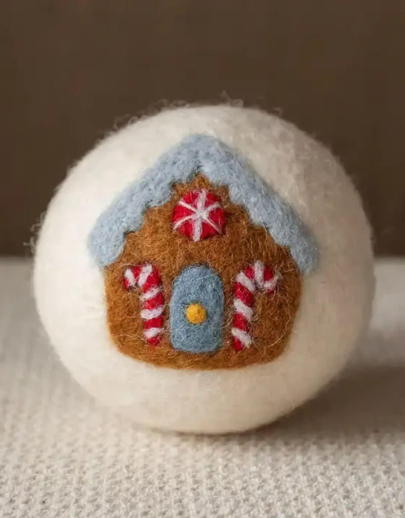 Ethical Global Gingerbread House Felt Dryer Ball