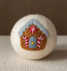 Ethical Global Gingerbread House Felt Dryer Ball