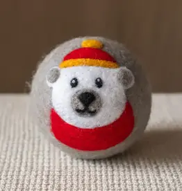 Ethical Global Polar Bear Felt Dryer Ball