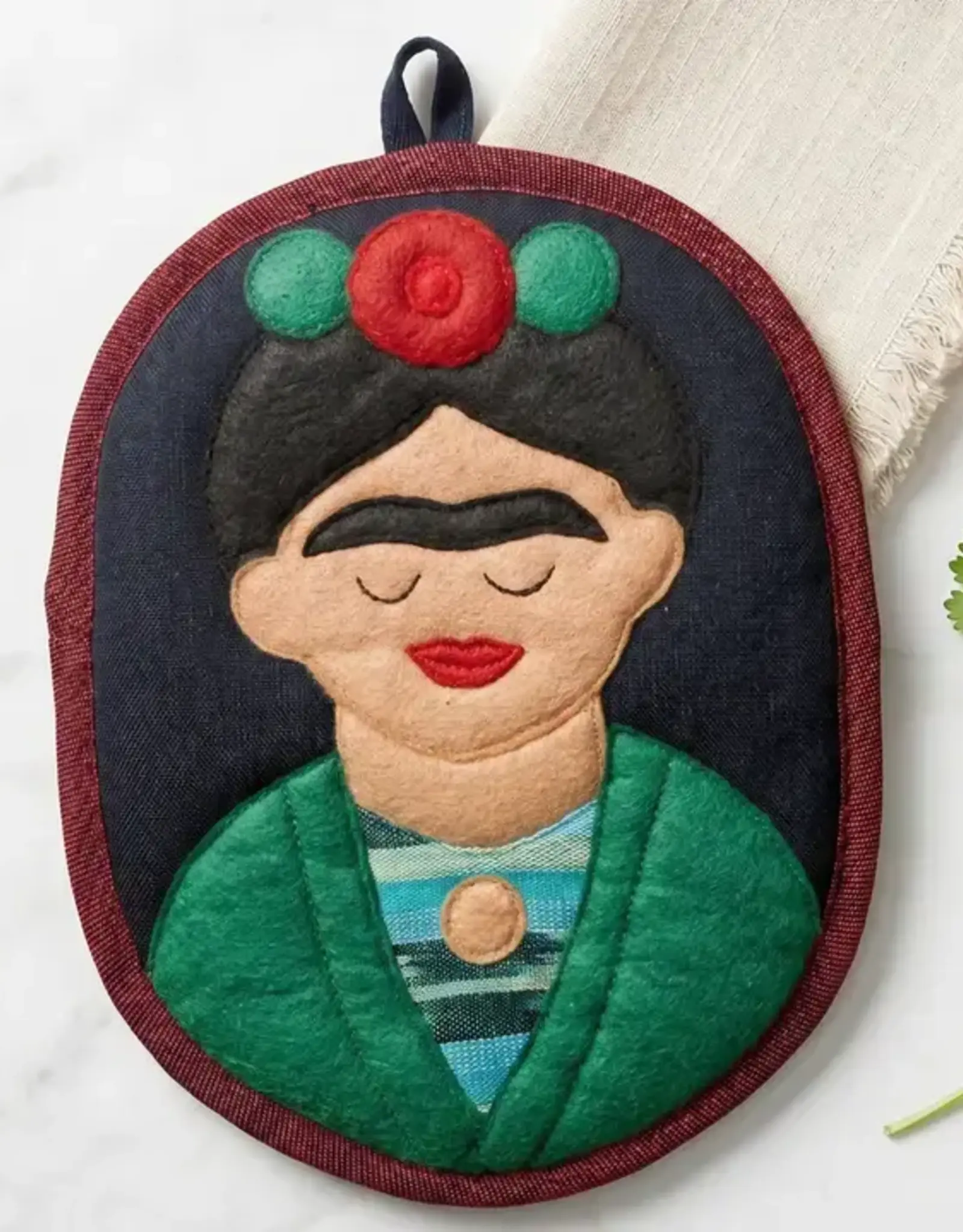 Upavim Crafts Frida the Artist Potholder