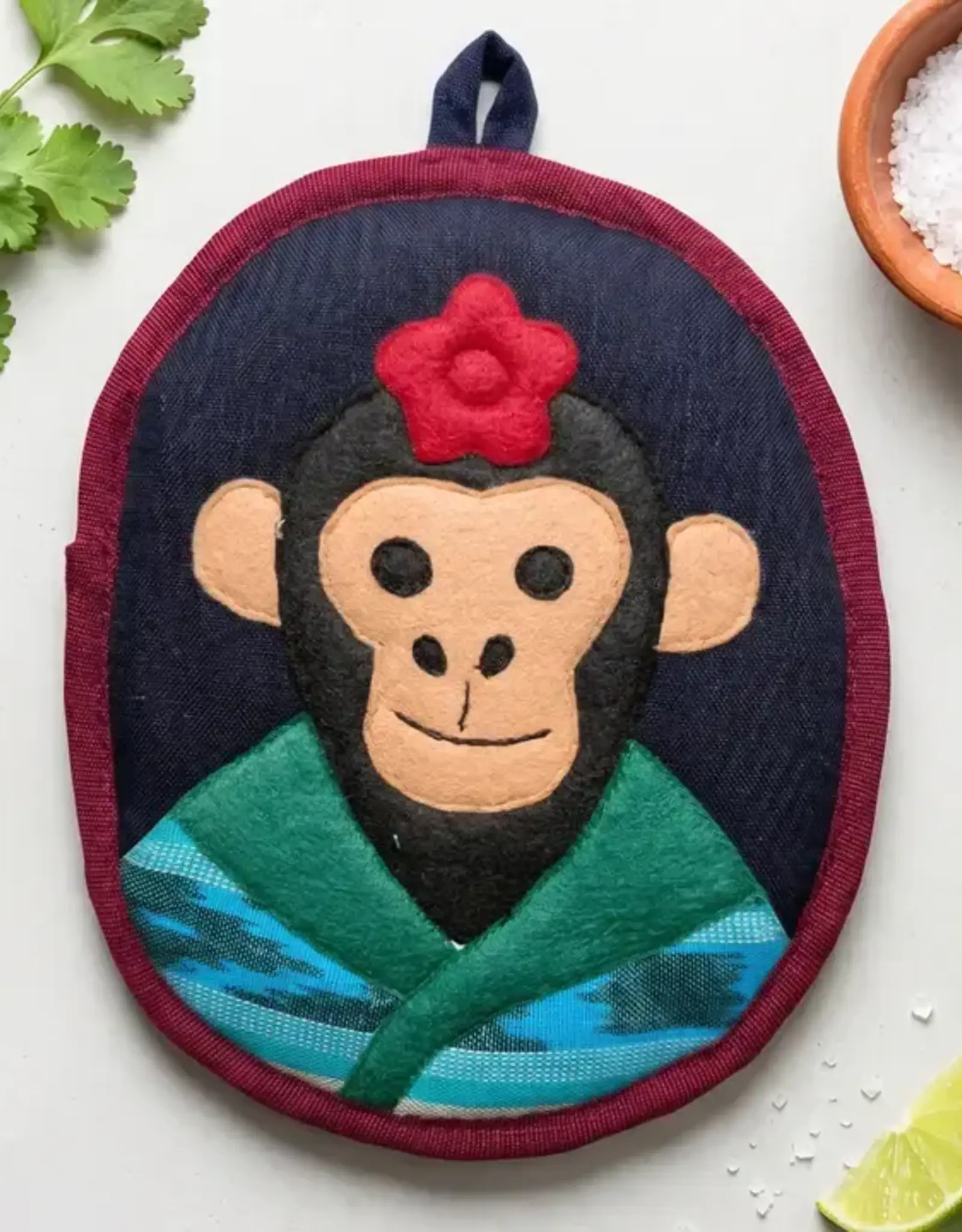 Upavim Crafts Fulang-Chang the Monkey Potholder