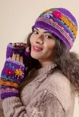 Ganesh Himal Wool Knit Flower Hat (assorted)