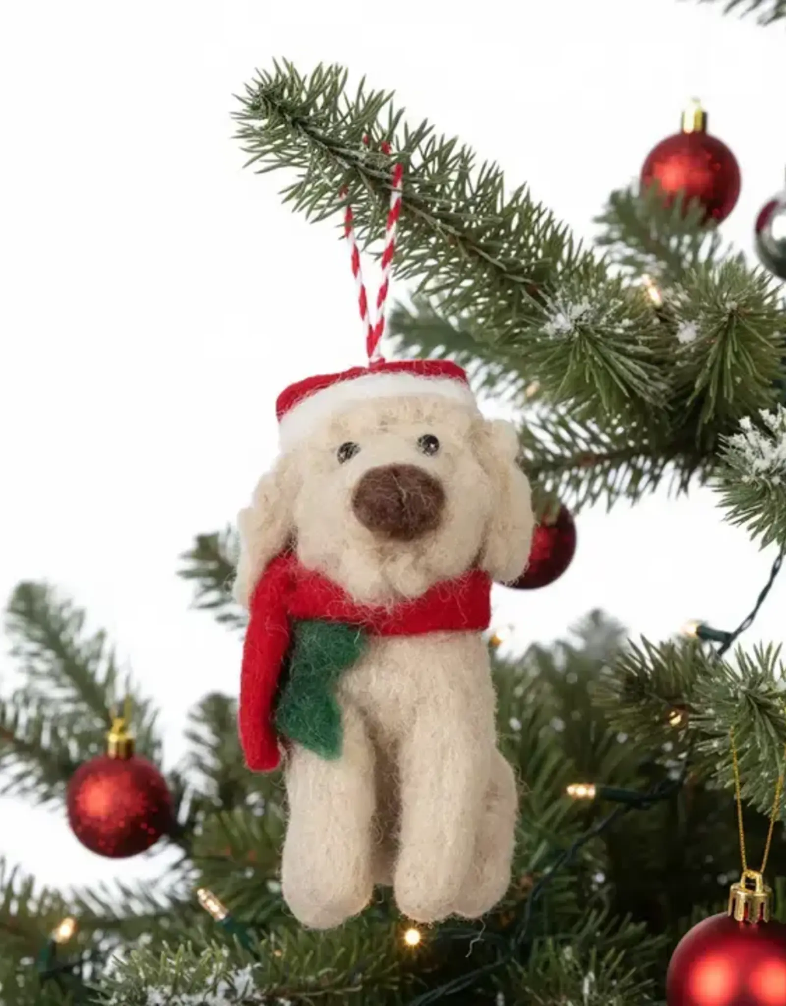 Global Crafts Big Dog Labradoodle Ornament
