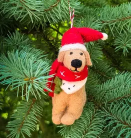 Global Crafts Big Dog Golden Lab Ornament