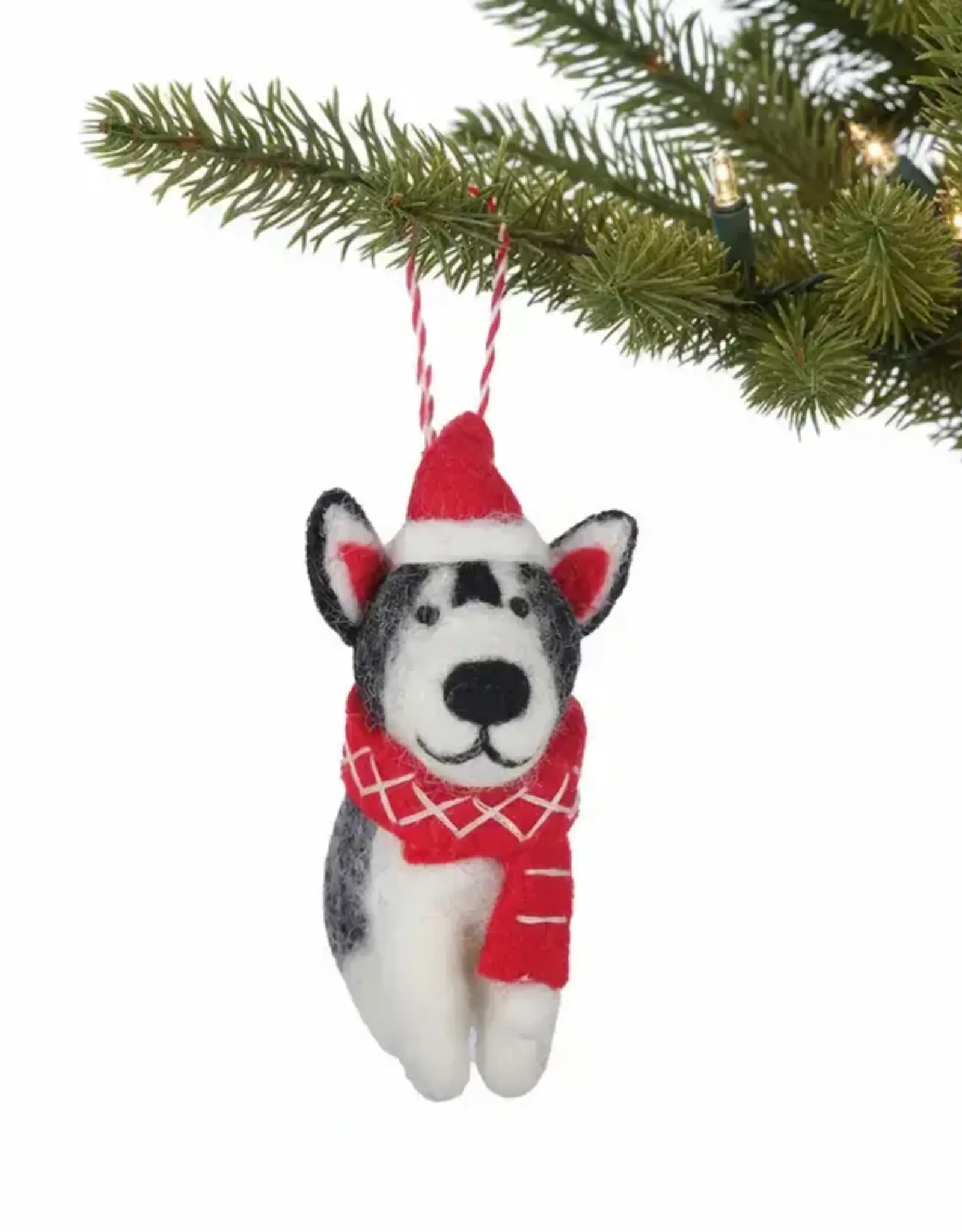 Global Crafts Big Dog Husky Ornament