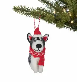 Global Crafts Big Dog Husky Ornament