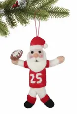 Global Crafts Coach Claus American Football Ornament