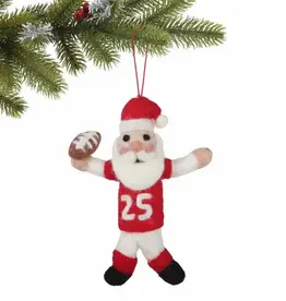 Global Crafts Coach Claus American Football Ornament