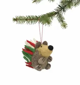 Global Crafts Christmas Hedgehog Ornament