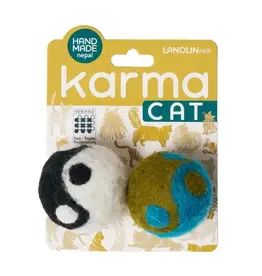 Dharma Dog Karma Cat Yin Yang Wool Cat Toy