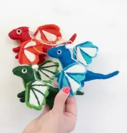 The Winding Road Felt Dragon Ornament