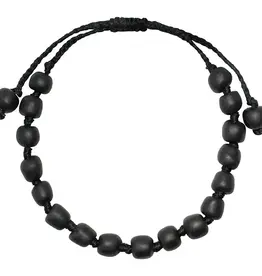 Global Mamas Glass Pearls Bracelet (Black)