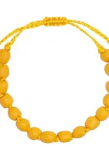Global Mamas Glass Pearls Bracelet (Mustard)