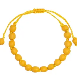 Global Mamas Glass Pearls Bracelet (Mustard)