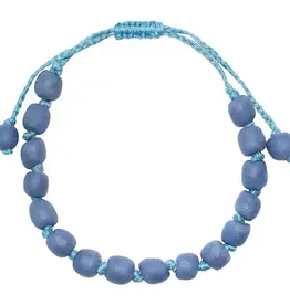 Global Mamas Glass Pearls Bracelet (Stone Blue)
