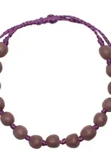 Global Mamas Glass Pearls Bracelet (Wine)