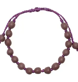 Global Mamas Glass Pearls Bracelet (Wine)
