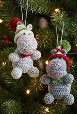Melange Collection Crochet Hippo Ornament