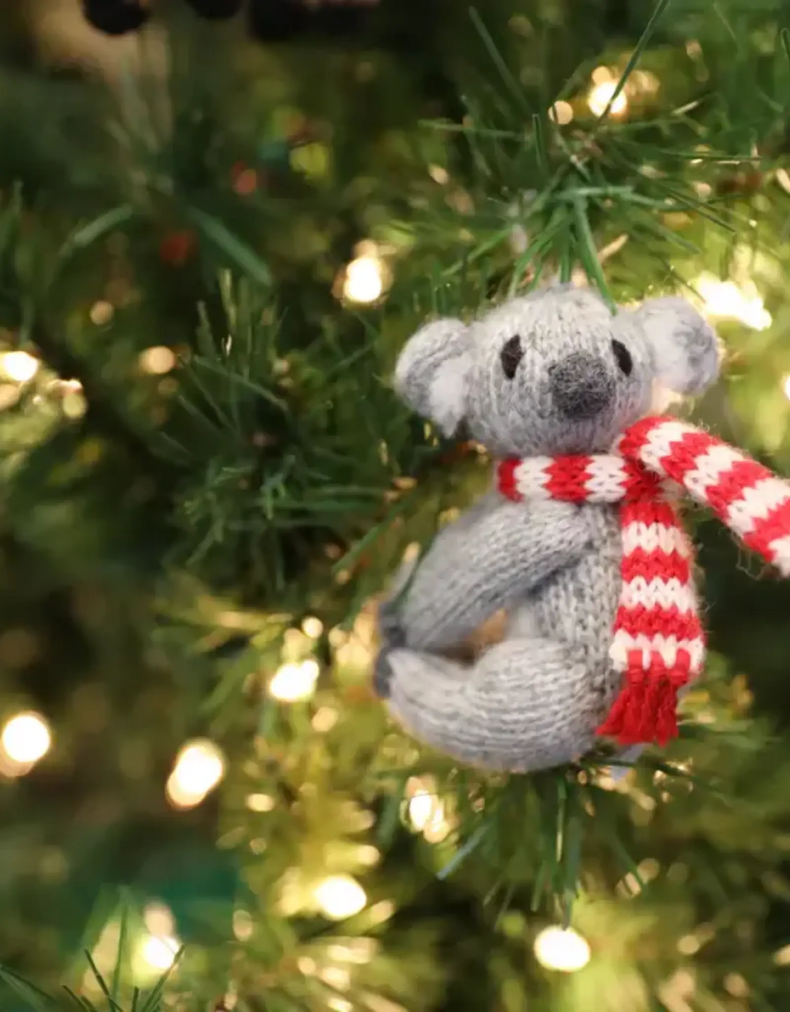 Melange Collection Knit Koala Ornament