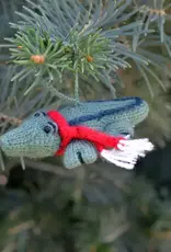 Melange Collection Knit Alligator Ornament